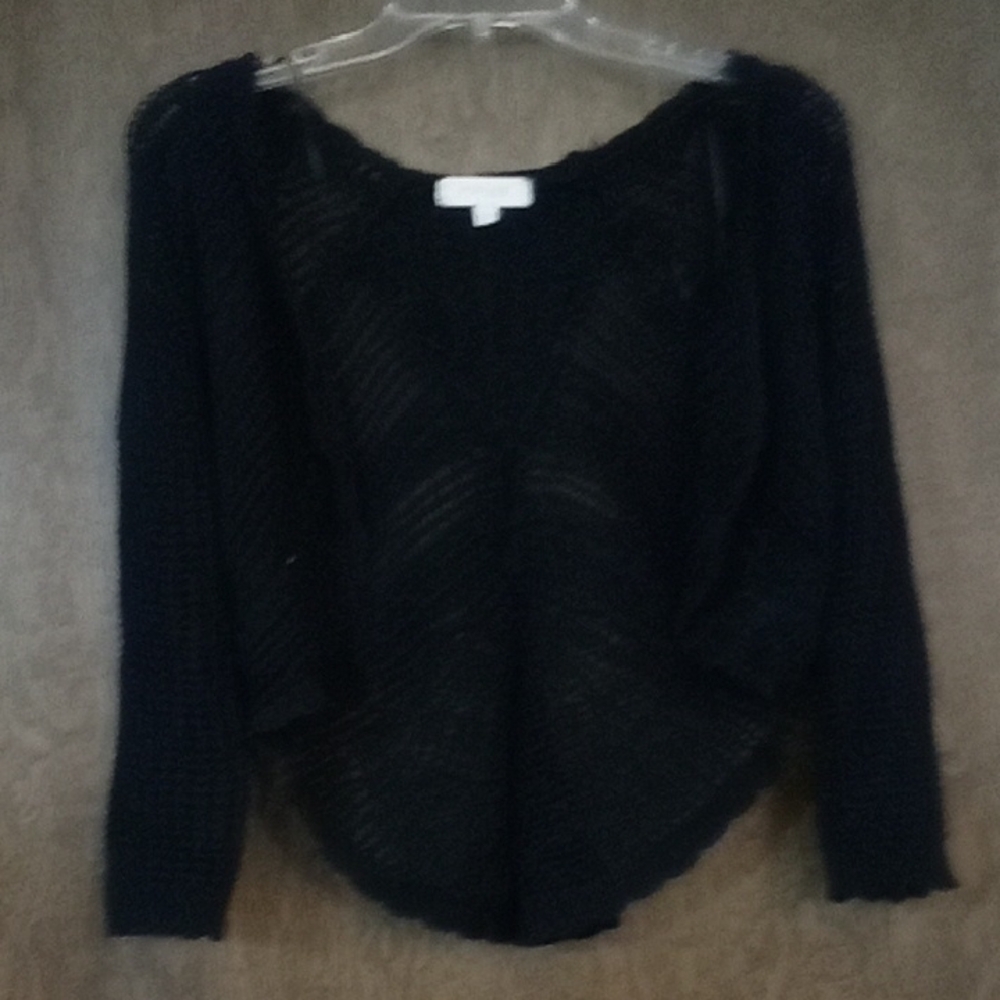 Chic Off-the-Shoulder Black Sweater